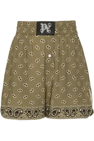 Palm Angels Bandana-print track shorts