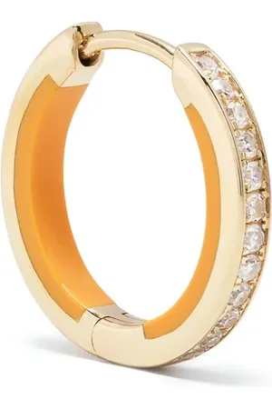 Maria Black 14K yellow diamond hoop earring