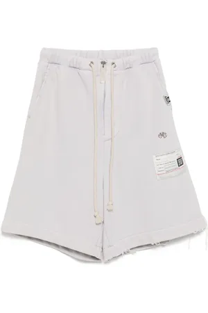 Maison Mihara Yasuhiro Logo-embroidered shorts