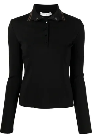Serafini Stretch long-sleeve polo shirt