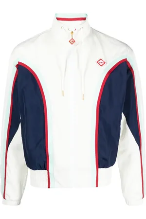 Casablanca Panelled zip-up track jacket