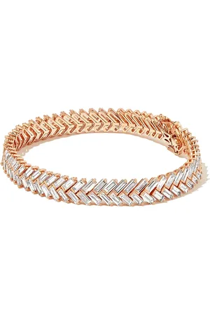 Anita 18kt rose gold Zipper diamond tennis bracelet