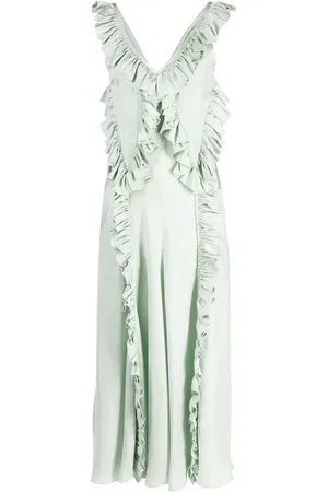 Jil Sander Ruffle detailing maxi dress