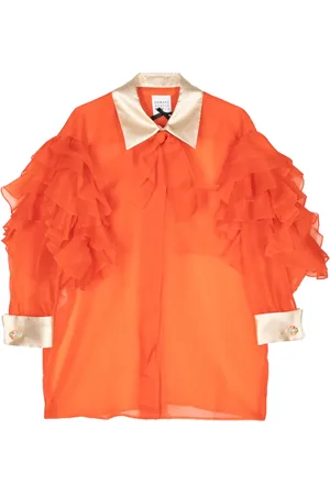 Edward Achour Paris Ruffled silk shirt