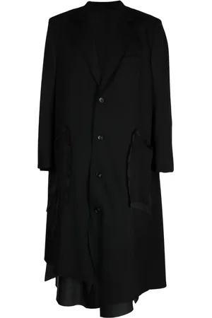Sulvam Asymmetric single-breasted wool coat