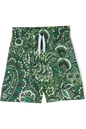 Etro Floral-print cotton shorts