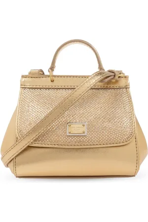 Dolce & Gabbana Mini Sicily metallic-effect bag