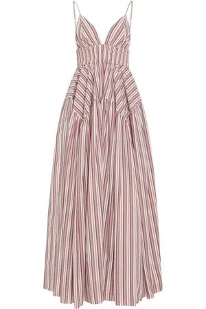 ROSETTA GETTY Gathered-detail peplum dress
