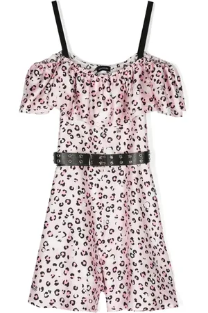 MONNALISA Leopard-print playsuit