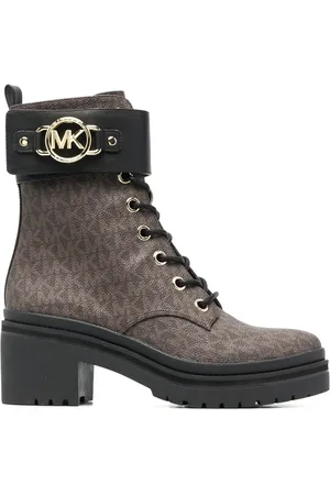 Michael Kors Rory monogram-print combat boots