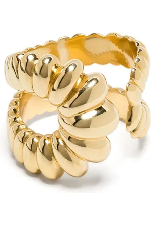 LEANDRA BAGS 18K yellow Spiral ring