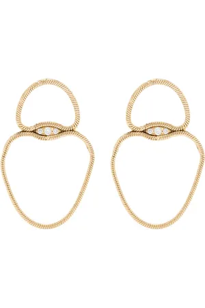Fernando Jorge 18kt yellow Fluid Diamonds earrings