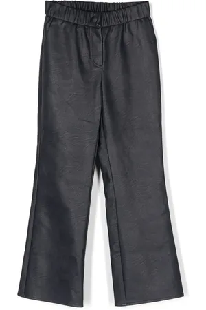 Zadig & Voltaire Faux-fur crinkled-effect flared trousers