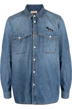 NICK FOUQUET Press-stud fastening denim shirt