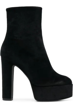 Pinko 135mm suede platform ankle boots