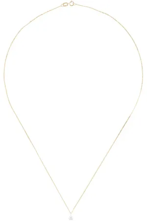 LE STER 18kt yellow diamond Bombette Solitaire necklace