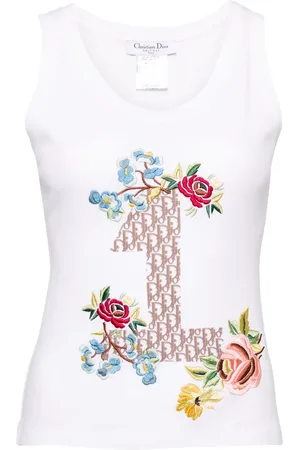 Dior Embroidered tank top