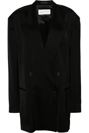 DRIES VAN NOTEN Double-breasted satin blazer