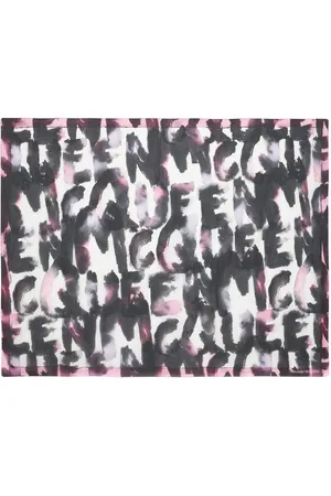 Alexander McQueen Graphic-print branded scarf