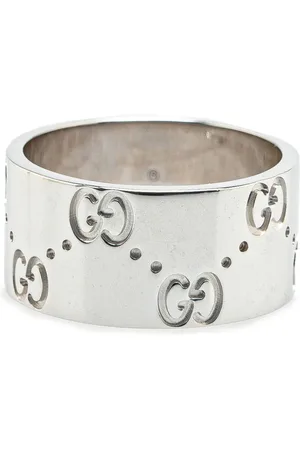 Gucci 2000-2024 18K White Gold Icon Wide Ring costume ring