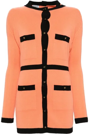 CHANEL 1995 setup cardigan short-sleevev dress