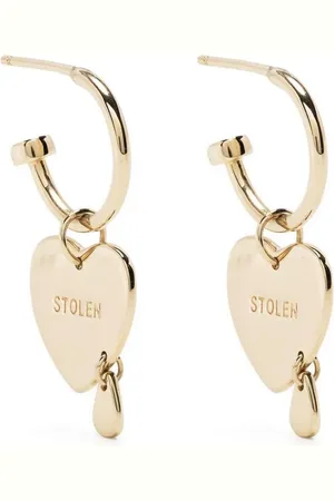 Stolen Girlfriends Club Crying Heart 9kt earring