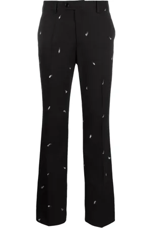 Maison Margiela Paint-splatter effect tailored trousers