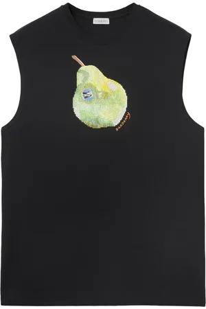 Burberry Pear-print cotton tank top