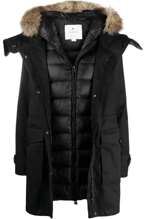 Woolrich Faux-fur trimmed hood puffer coat