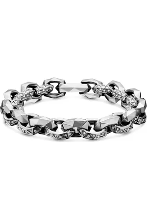 David Yurman Sterling Torqued Faceted Link bracelet (11.6mm)