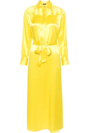 Kiton Classic-collar silk shirtdress