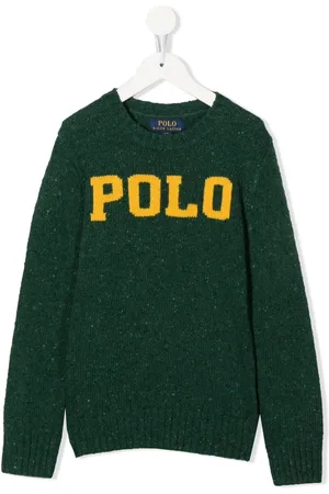 Ralph Lauren Logo-intarsia speckled jumper