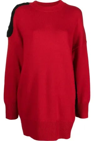 KRIZIA Cut-out detail virgin wool-cashmere jumper