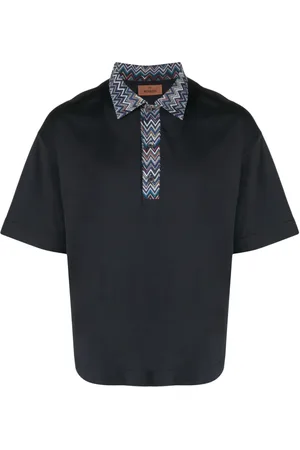 Missoni Chevron-trim polo shirt