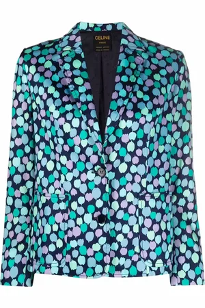 Céline 1980 pre-owned petal-print blazer