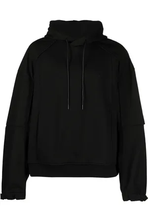 JUUN.J Logo-embroidered cotton hoodie