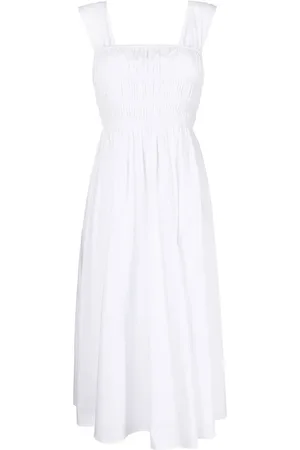 Staud Ida smocked midi dress