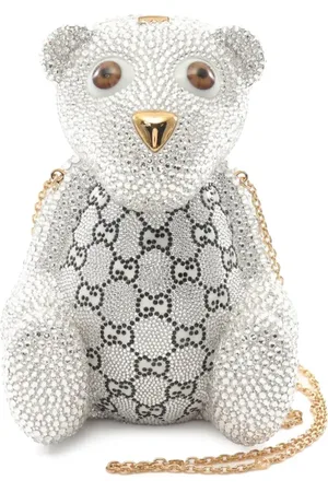 Gucci 2010s GG teddy bear chain shoulder bag