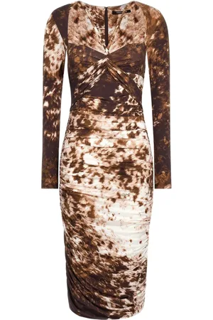 Roberto Cavalli Appaloosa-print midi dress