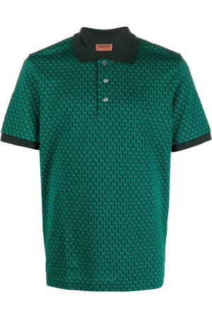 Missoni Monogram-pattern cotton polo shirt