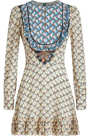 Etro Graphic-print ruffle-detailing dress