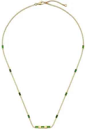 Gucci 18kt yellow Link to Love tourmaline necklace