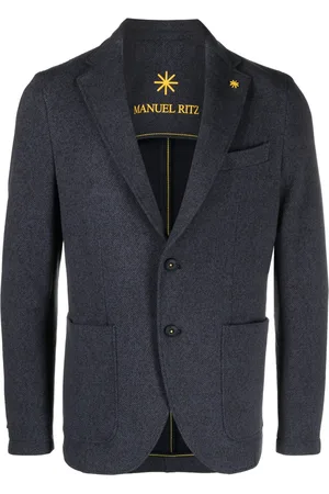 Manuel Ritz Single-breasted cotton-blend blazer