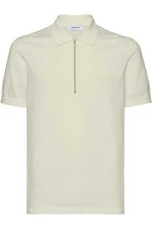 Salvatore Ferragamo Logo-embroidered half-zip polo shirt