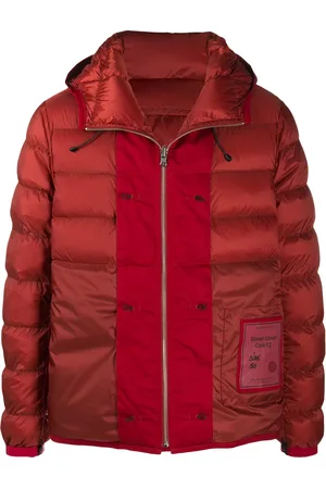 Ten Cate Hooded contrast-panel puffer jacket