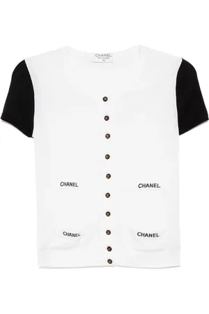CHANEL 1990-2000s short-sleeved cardigan