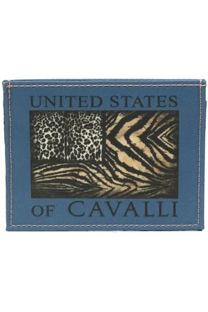 Roberto Cavalli Animal-print logo cardholder