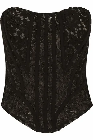 Dolce & Gabbana Eyelet-detail lace bustier top
