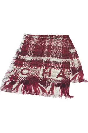 CHANEL 1986-1988 tweed scarf