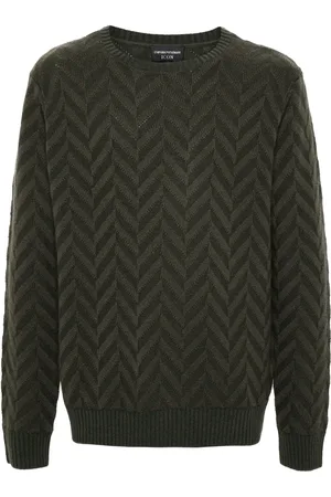 Emporio Armani Herringbone-pattern sweater